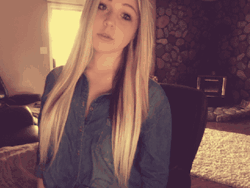 Cute Girly Blow Kiss GIF