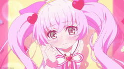 Cute Girly Girl Shy Blushing  GIF