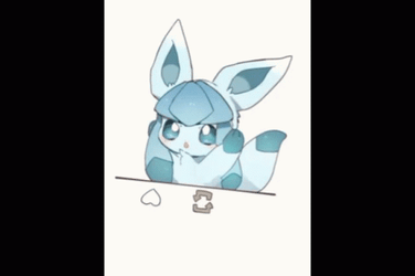 Cute Glaceon Like Repost GIF
