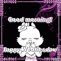 Cute Good Morning Wednesday Flying Kiss GIF