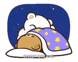 Cute Good Night Milk And Mocha GIF