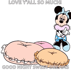 Cute Good Night Minnie Mouse Passing Out GIF