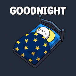 Cute Good Night Pouncing Sheep GIF