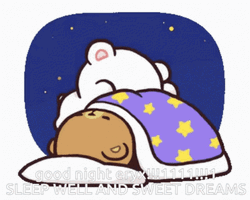 Cute Goodnight Milk Mocha Cuddle GIF