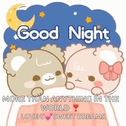 Cute Goodnight Mocha Latte Bear GIF