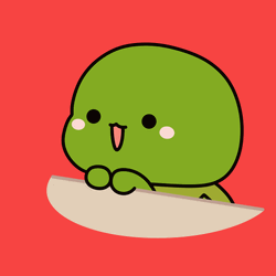 Cute Green Chibi Flying Kiss GIF