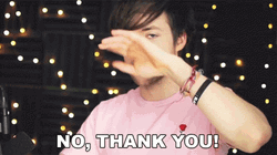Cute Guy No Thank You Response GIF