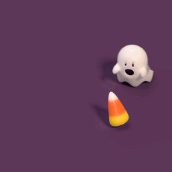 Cute Halloween Ghost Chasing Gummies GIF