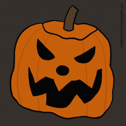 Cute Halloween Scary Jack O Lantern GIF