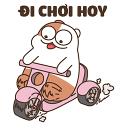 Cute Happy Biking Hamster GIF