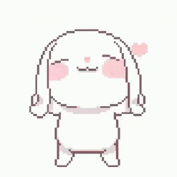 Cute Happy Dancing Bunny GIF
