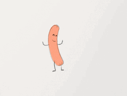 Cute Happy Dancing Hot Dog