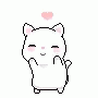 Cute Happy Dancing White Cat GIF