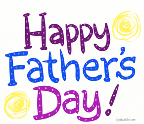 Cute Happy Fathers Day Animated Digital Art GIF
