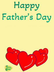 Cute Happy Fathers Day Pants Bear Heart GIF
