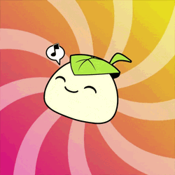 Cute Happy Mochi Singing GIF