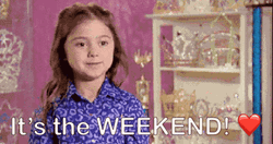 Cute Happy Saturday Young Girl Grinning GIF