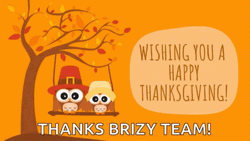 Cute Happy Thanksgiving Brizy Team  GIF