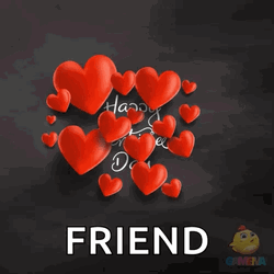 Cute Happy Valentines Day Friend GIF