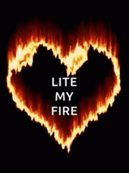 Cute Heart Campfire Lite My Heart GIF