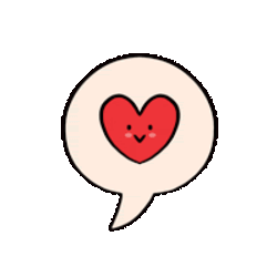 Cute Heart Sticker GIF