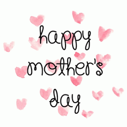 Cute Hearts Happy Mothers Day Daughter GIF