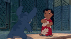 Cute Hug Lilo And Stich Friends GIF