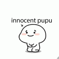 Cute Innocent Pupu Cartoon Character GIF