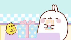 Cute Kawaii Bunny Birthday Dance GIF