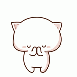 Cute Kawaii Cat Sending Heart And Love GIF