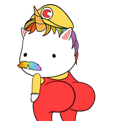 Cute Kawaii Chubbicorn Twerking GIF