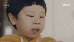 Cute Kid Bites Burger GIF