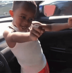 Cute Kid Dance Milly Rock Inside The Car GIF