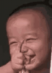 Cute Kid Laughing Pointing Gotcha GIF