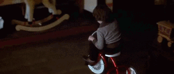 Cute Kid Riding Cycle GIF