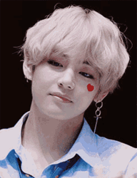 Cute Kim Taehyung Eyes Wide Open GIF