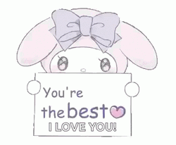 Cute Kitten Writes You The Best Animation GIF