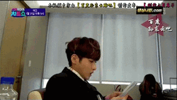 Cute Korean Idol Reading Blushed Shy GIF