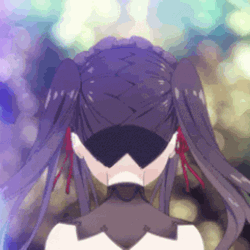 Cute Kurumi Tokisaki Looking Around GIF