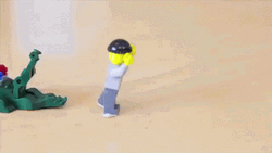 Cute Lego Everything Is Awesome Running Around GIF