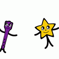 Cute Lighter Animated Stars GIF