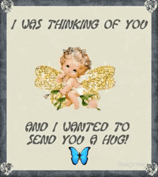 Cute Little Angle Sending You A Hug GIF