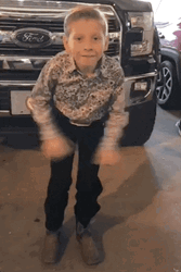 Cute Little Boy Crazy Dance GIF