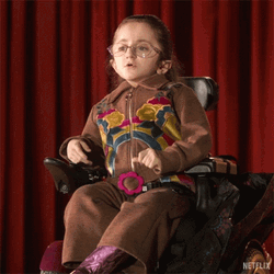 Cute Little Girl Deep Breathing GIF