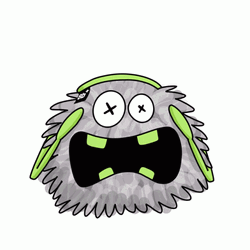 Cute Little Monsters Shivering GIF