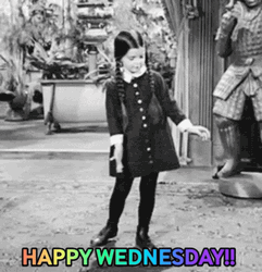Cute Little Wednesday Dancing GIF