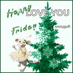 Cute Merry Christmas Wishes Happy Friday GIF