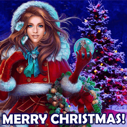 Cute Merry Christmas Wishes Mrs Claus GIF