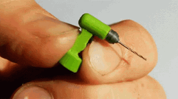 Cute Mini Green Handheld Drill  GIF
