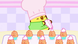 Cute Molang Kawaii Anime Happy Birthday GIF